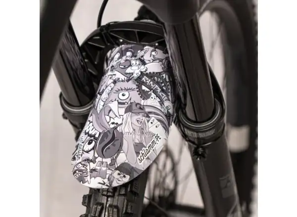 Rie:sel Design Schlamm:PE Schutzblech Stickerbomb Eyecatcher Ultra Black