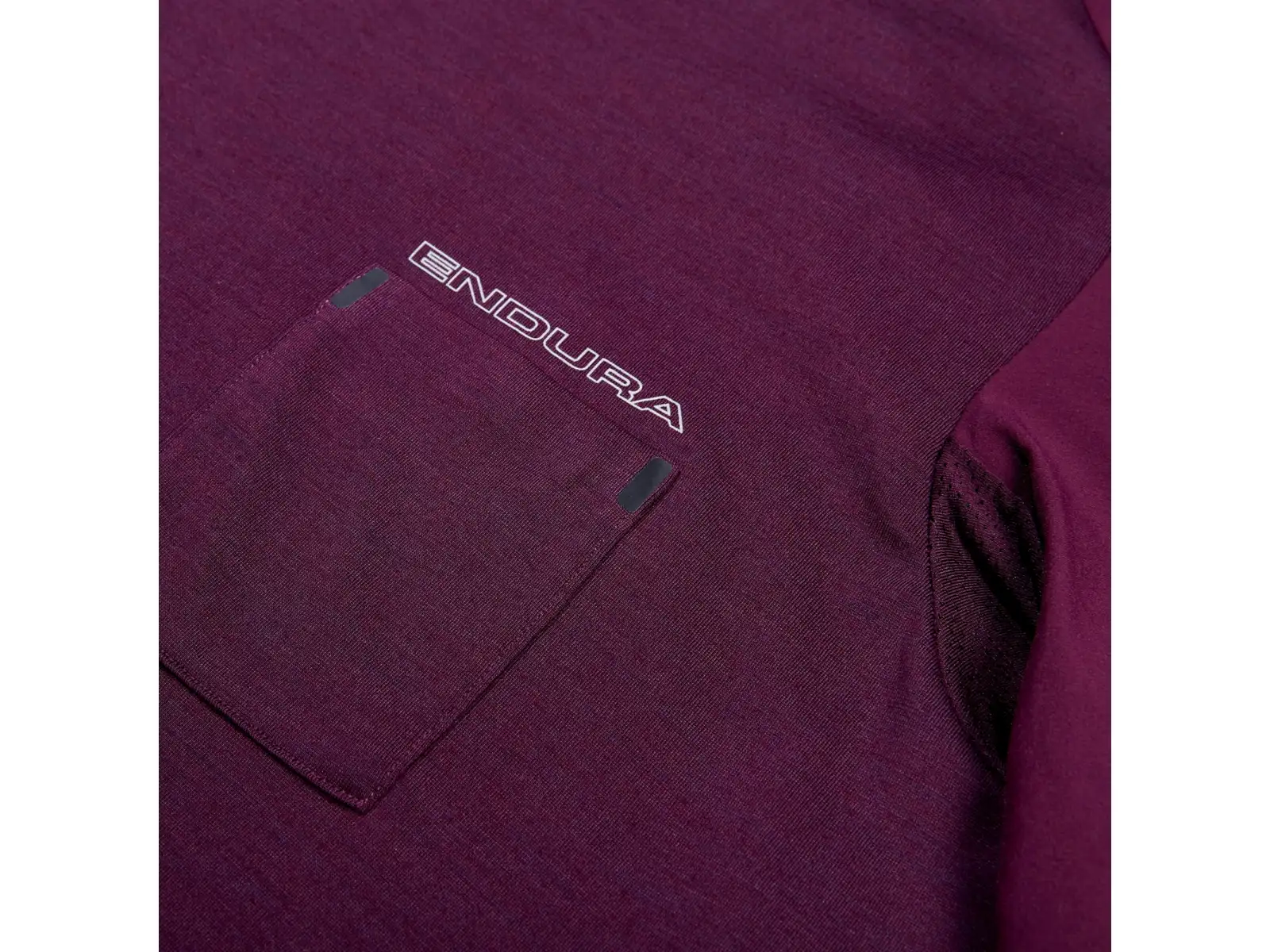 Endura GV500 Foyle Herren-Trikot kurzer Ärmel Aubergine