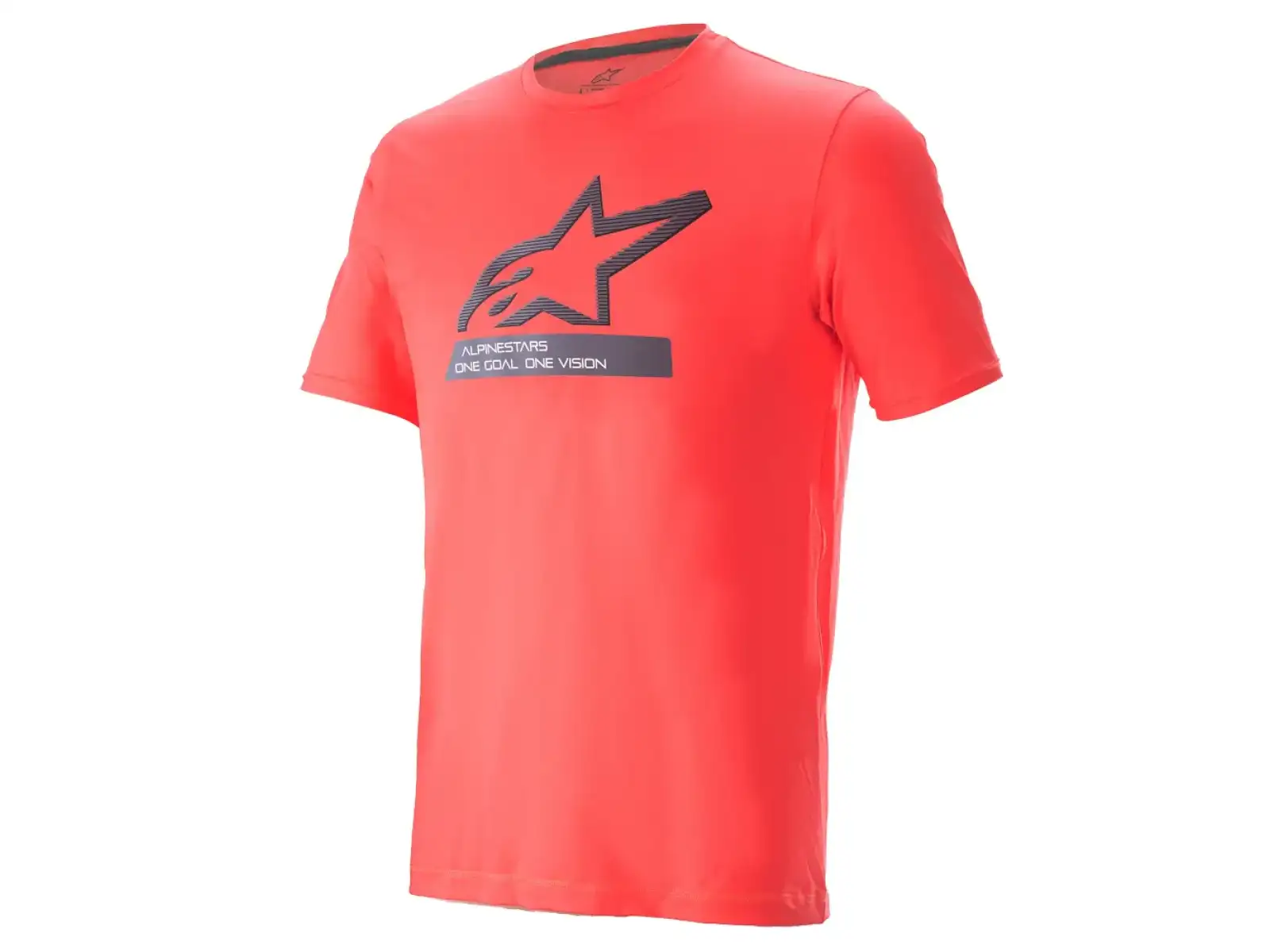 Alpinestars Ageless V3 Herren-T-Shirt mit kurzen Ärmeln in Korallenrosafluoreszenz.
