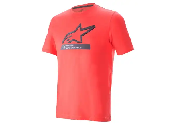 Alpinestars Ageless V3 Herren-T-Shirt mit kurzen Ärmeln in Korallenrosafluoreszenz.