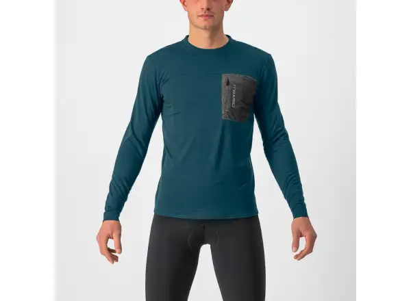 Castelli Unlimited Merino Herren Trikot Langarm deep teal