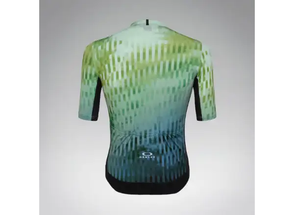 Oakley Icon Training Herren Trikot Kurzarm Green Glitch Print