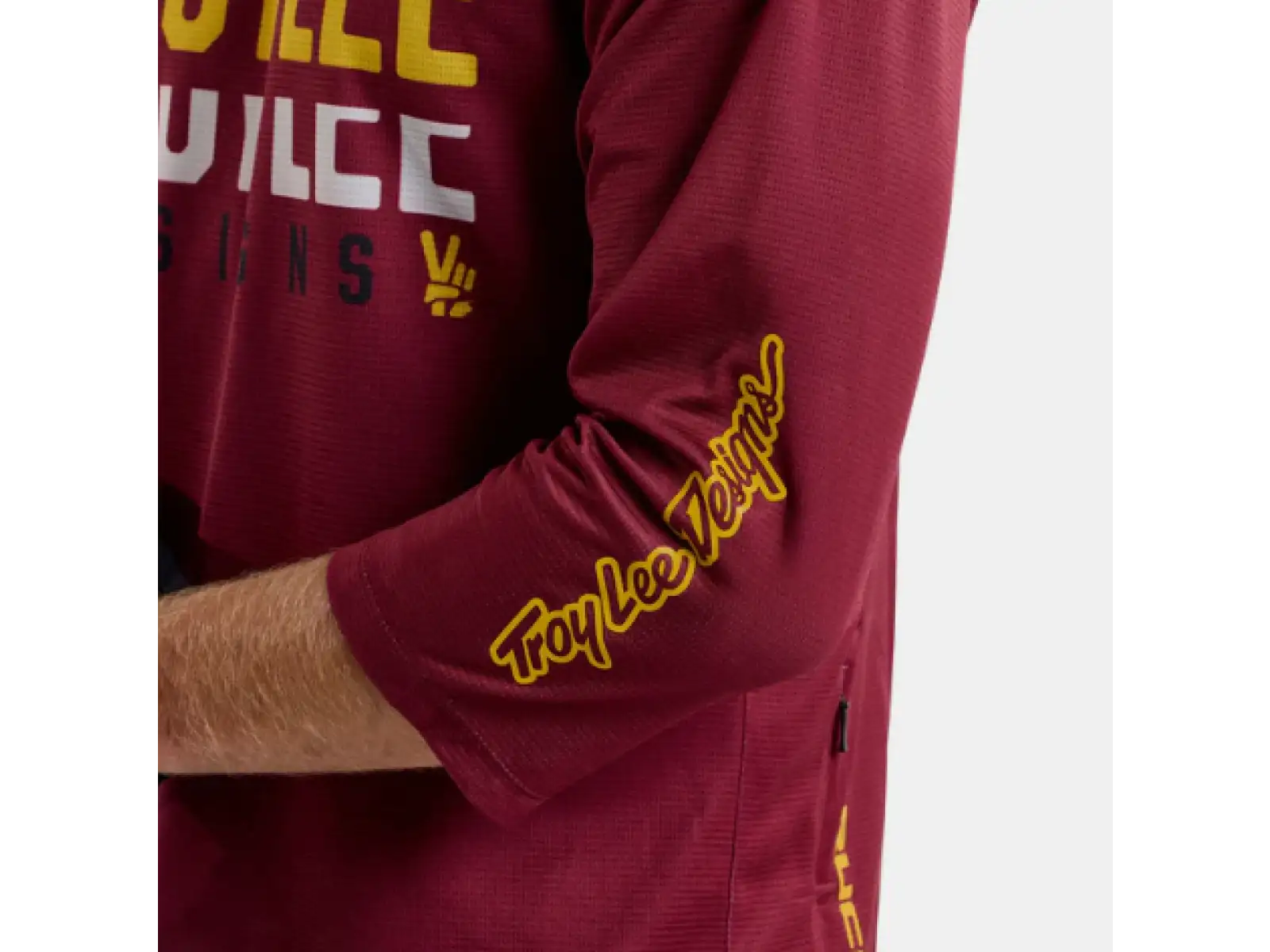 Troy Lee Designs Ruckus Spun Herren-Jersey 3/4 Ärmel Oxblood