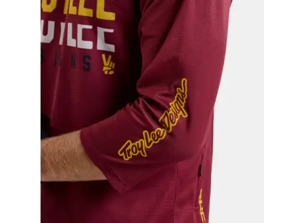 Troy Lee Designs Ruckus Spun Herren-Jersey 3/4 Ärmel Oxblood