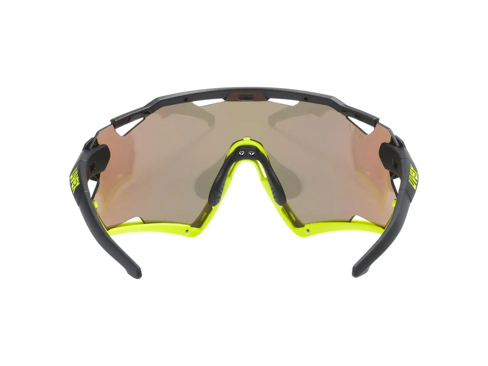 UVEX Sportstyle 228 Brille Black Lime Mat / Mirror Yellow (Kategorie 3)