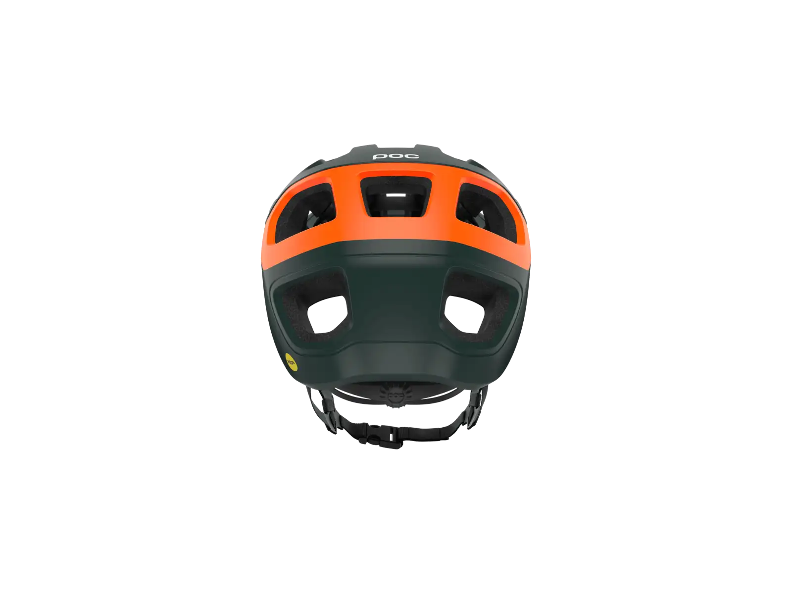 POC Cularis Pure MTB Helm Pargasite Green Matt/Fluorescent Orange Matt