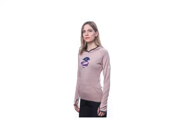 Sensor Merino Upper Triglav Damen Funktionspullover Dusty Pink