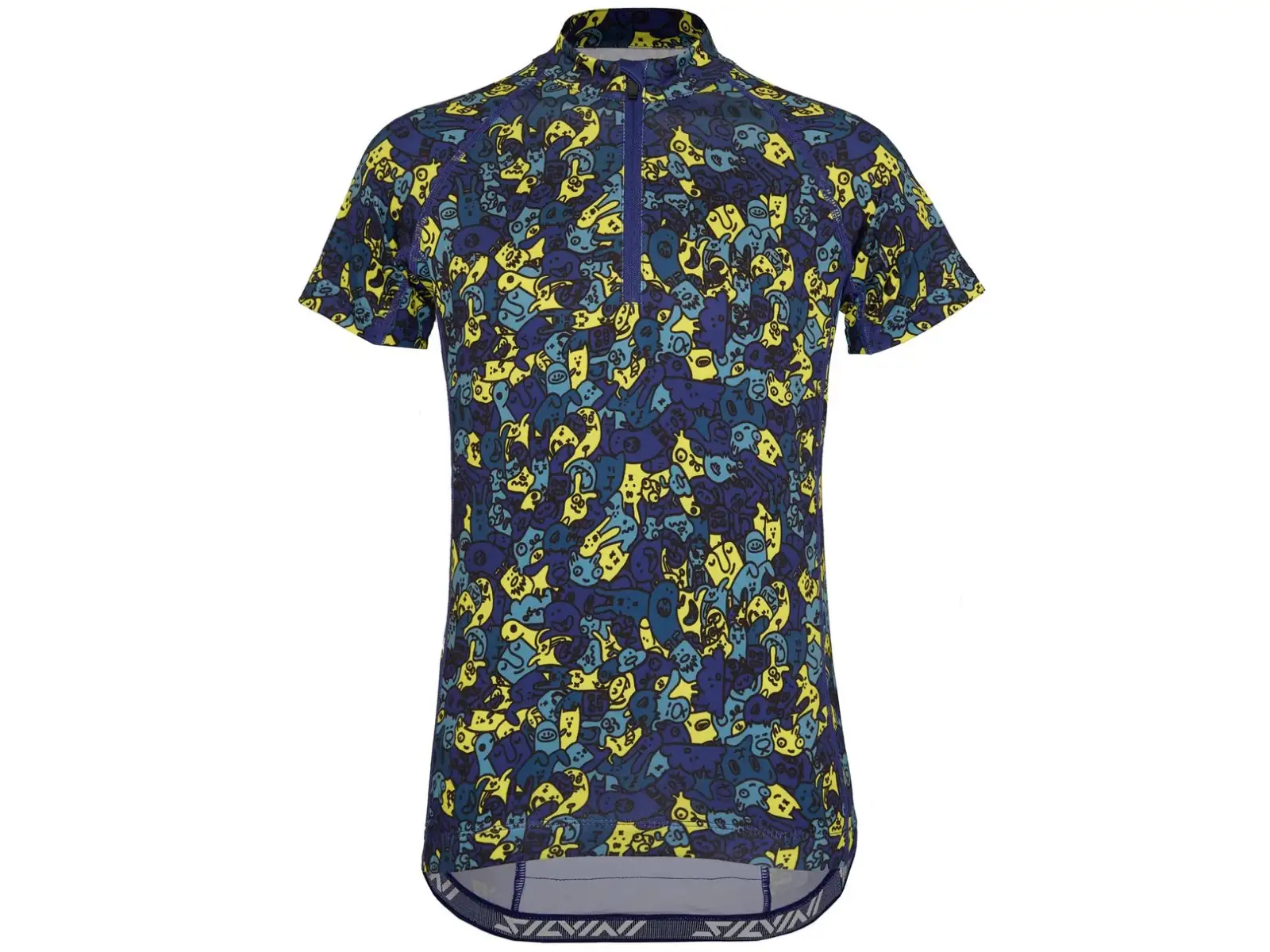 Silvini Scrivia Kindertrikot Kurzarm Blue/Neon