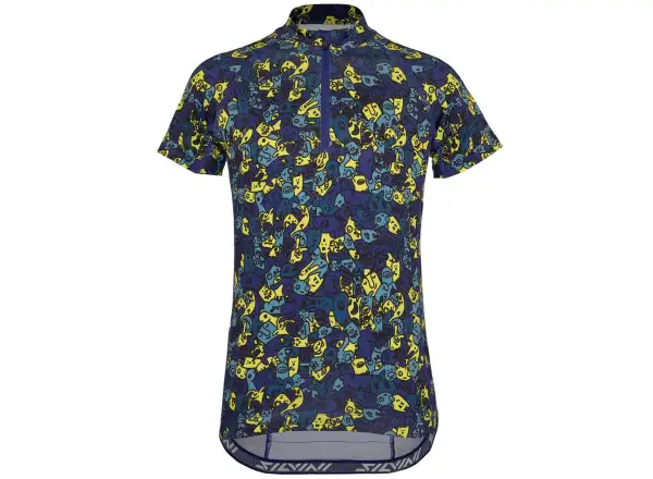 Silvini Scrivia Kindertrikot Kurzarm Blue/Neon