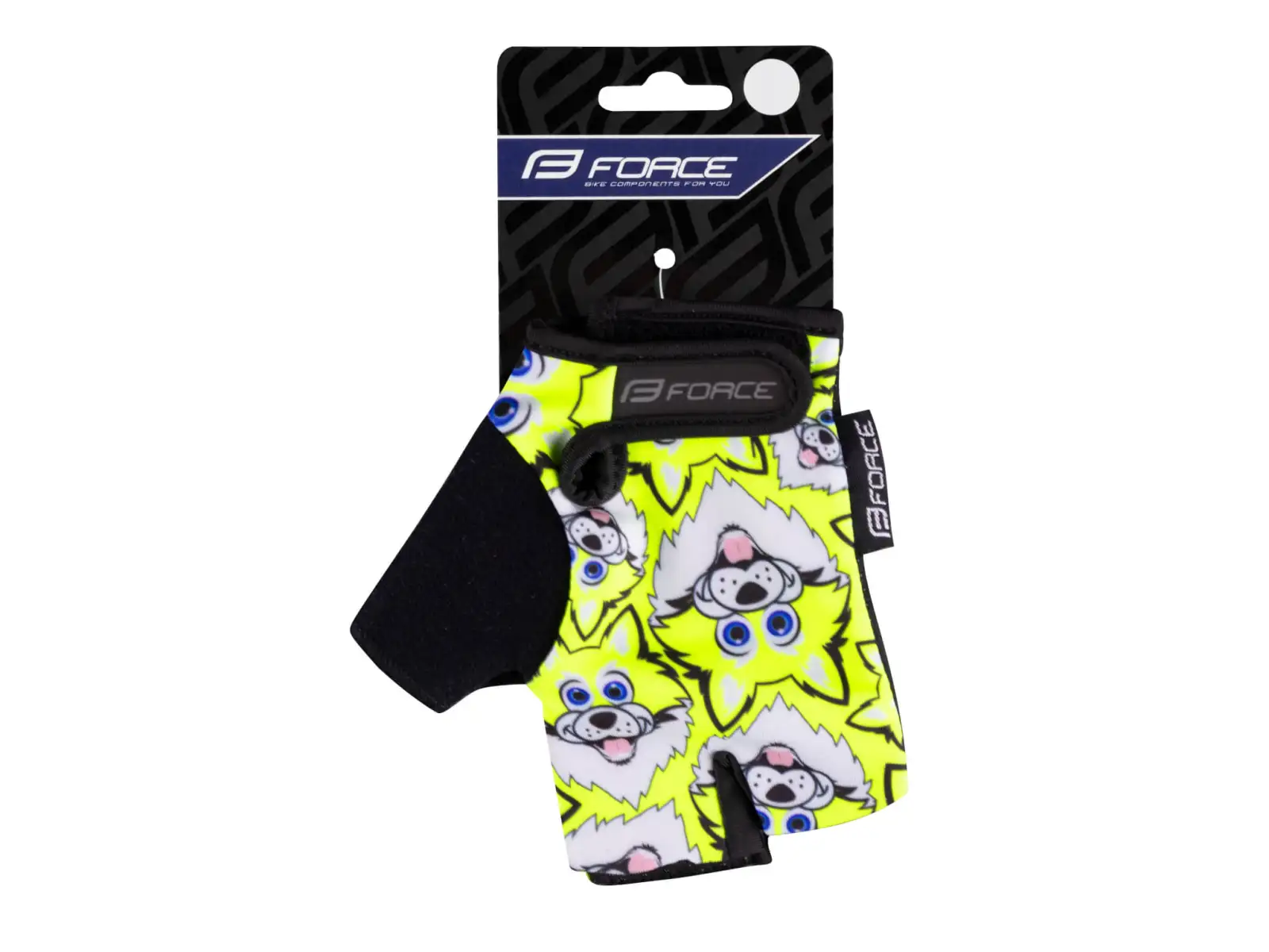 Force Wolfie Kid Kinder-Dreifingerhandschuhe in Neonfarben