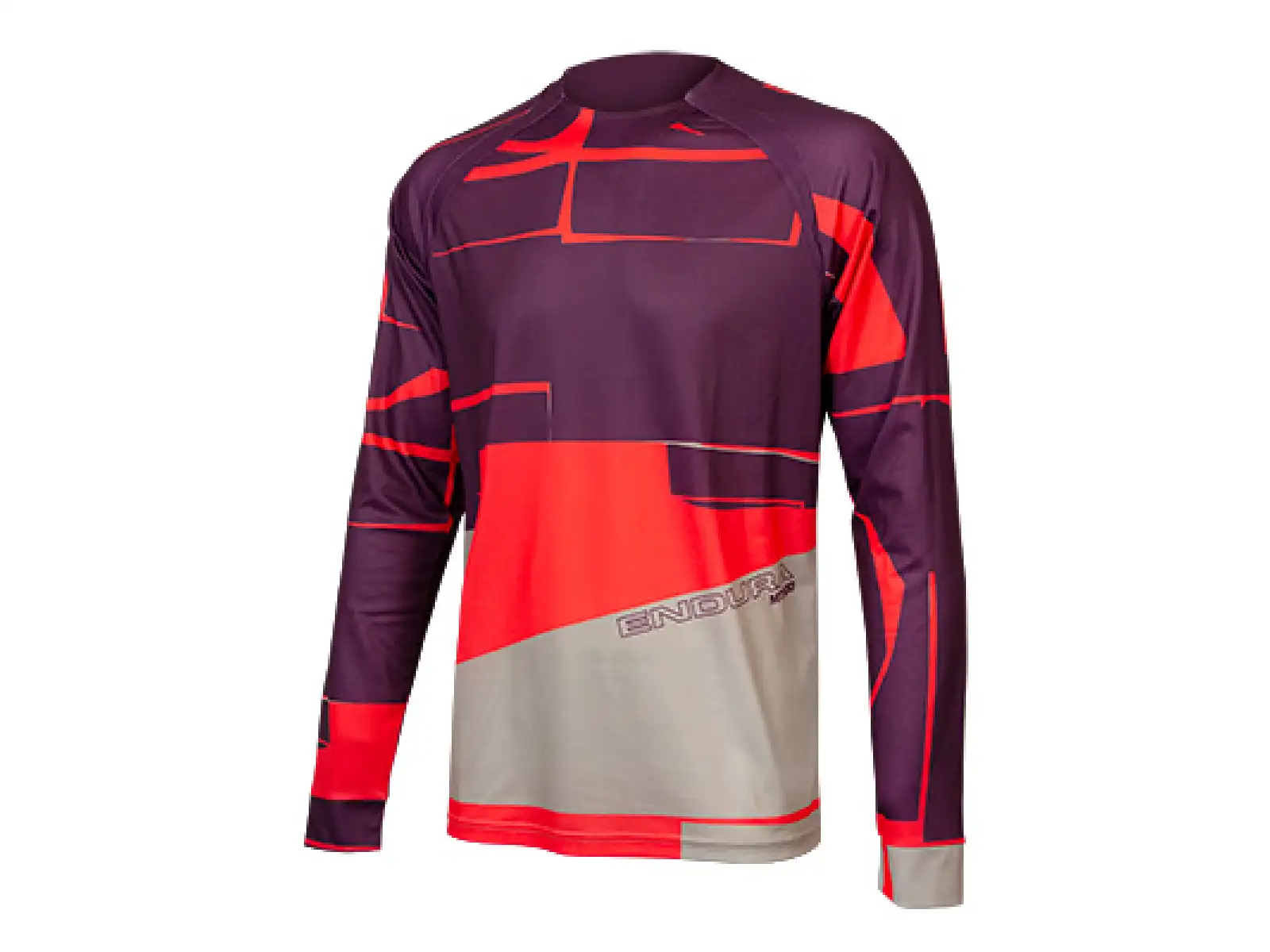 Endura MT500 Print Tee LTD Herren Langarmshirt Granatapfel