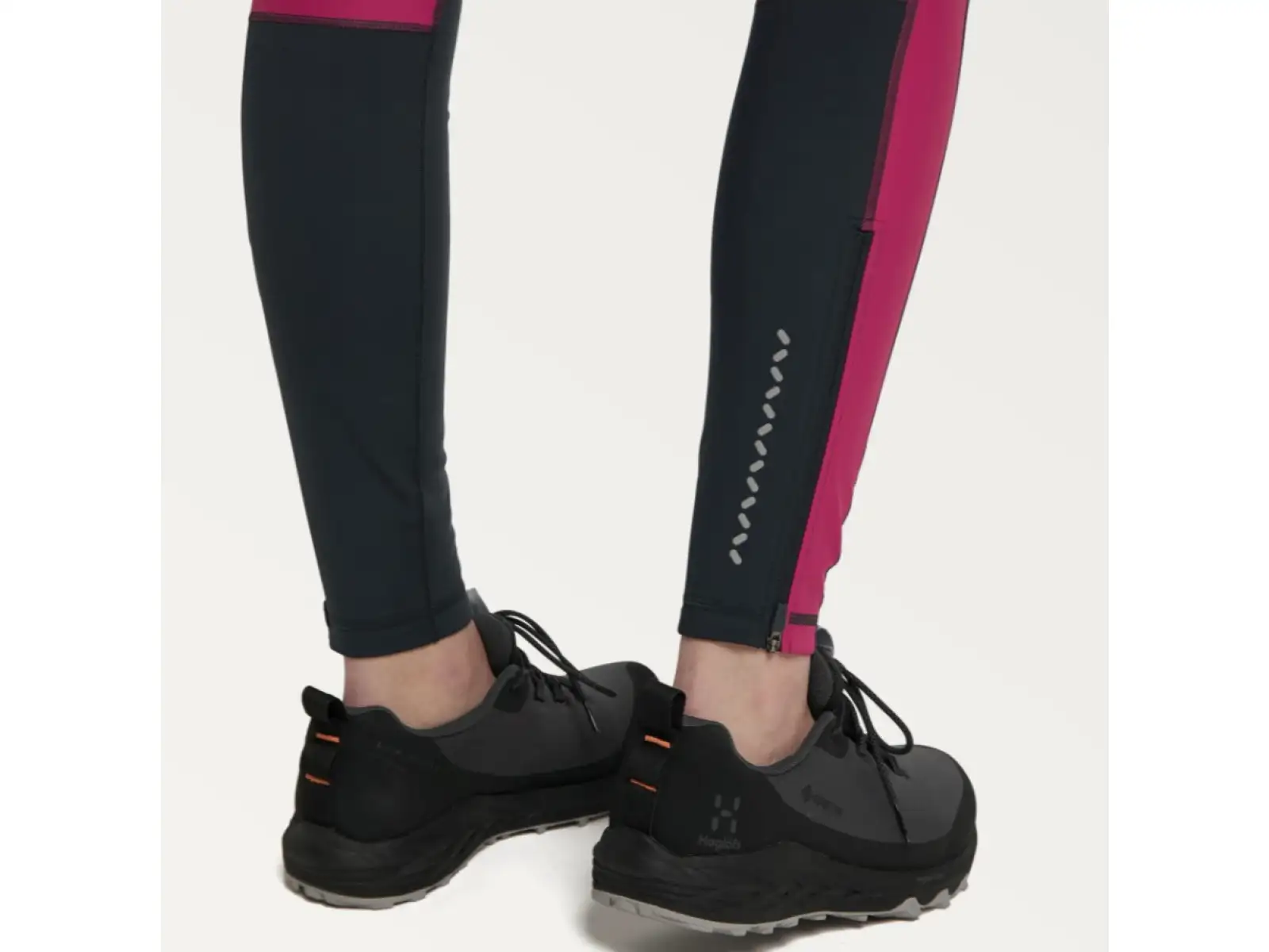 Haglöfs L.I.M Winter elastische Damenhose dunkelgrau/rosa
