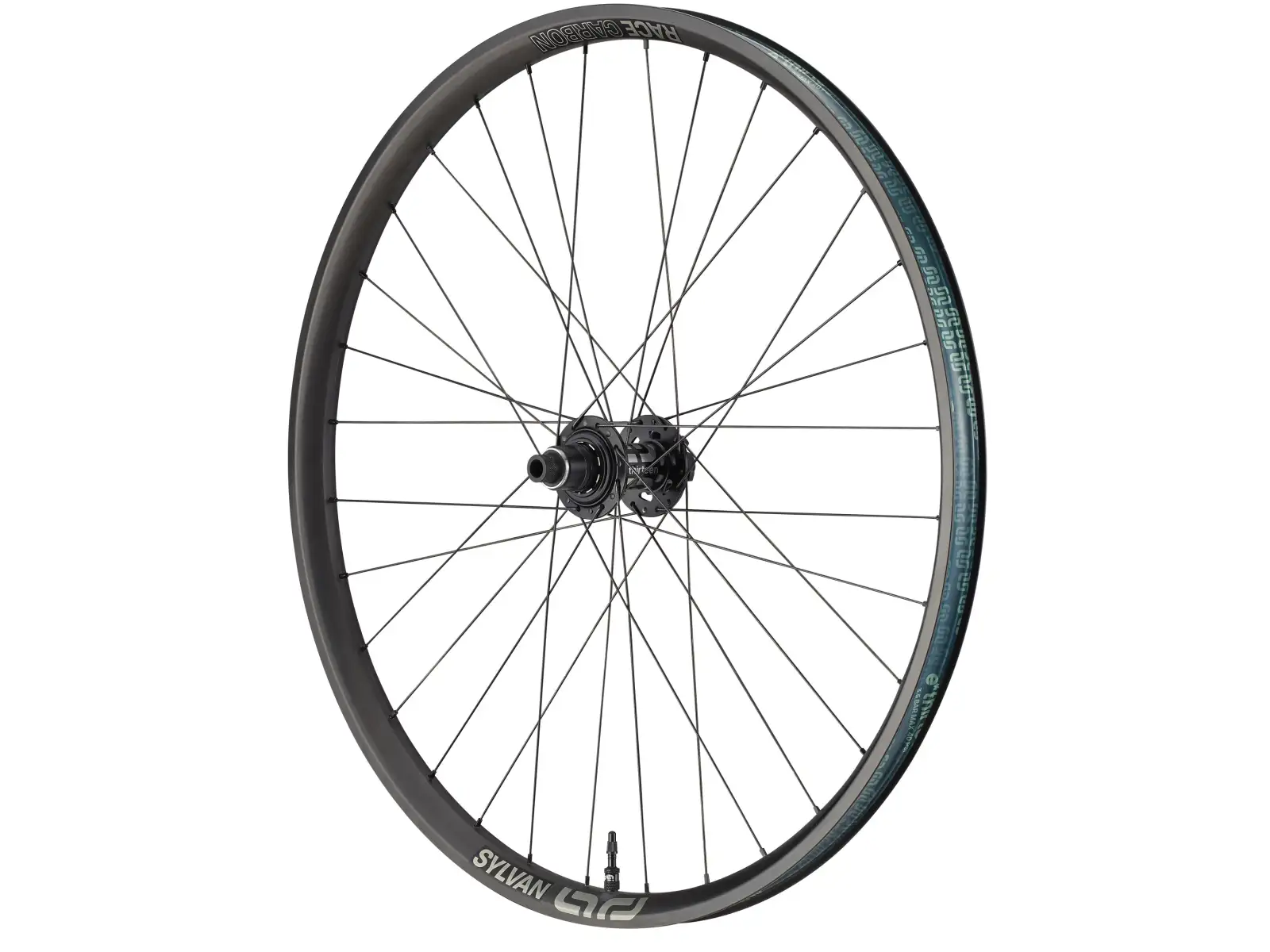 E-13 Sylvan Race Carbon E-Spec Boost 27,5" Hinterrad mit XD Nabe Schwarz.