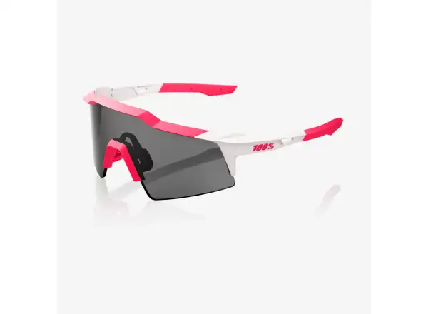 100% Speedcraft SL Sonnenbrille Puddy Pink White/Smoke