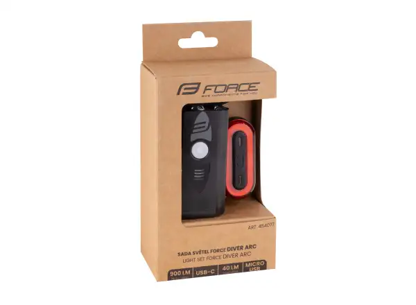 Force Diver ARC Set Front and Rear USB Lights