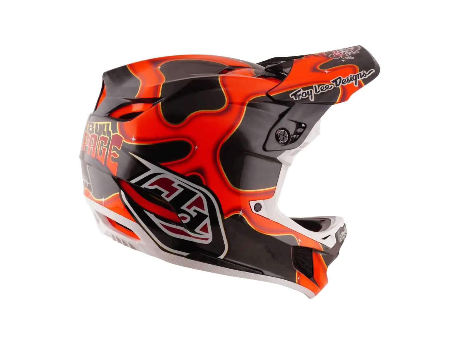 Troy Lee Designs D4 Carbon Red Bull Rampage Helm Dreamland Black