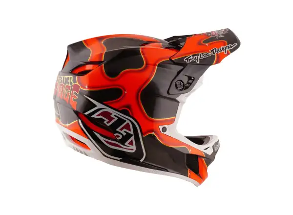 Troy Lee Designs D4 Carbon Red Bull Rampage Helm Dreamland Black