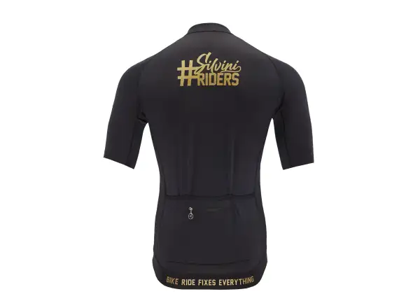Silvini Mottolino Herren Kurzarmtrikot schwarz/gold