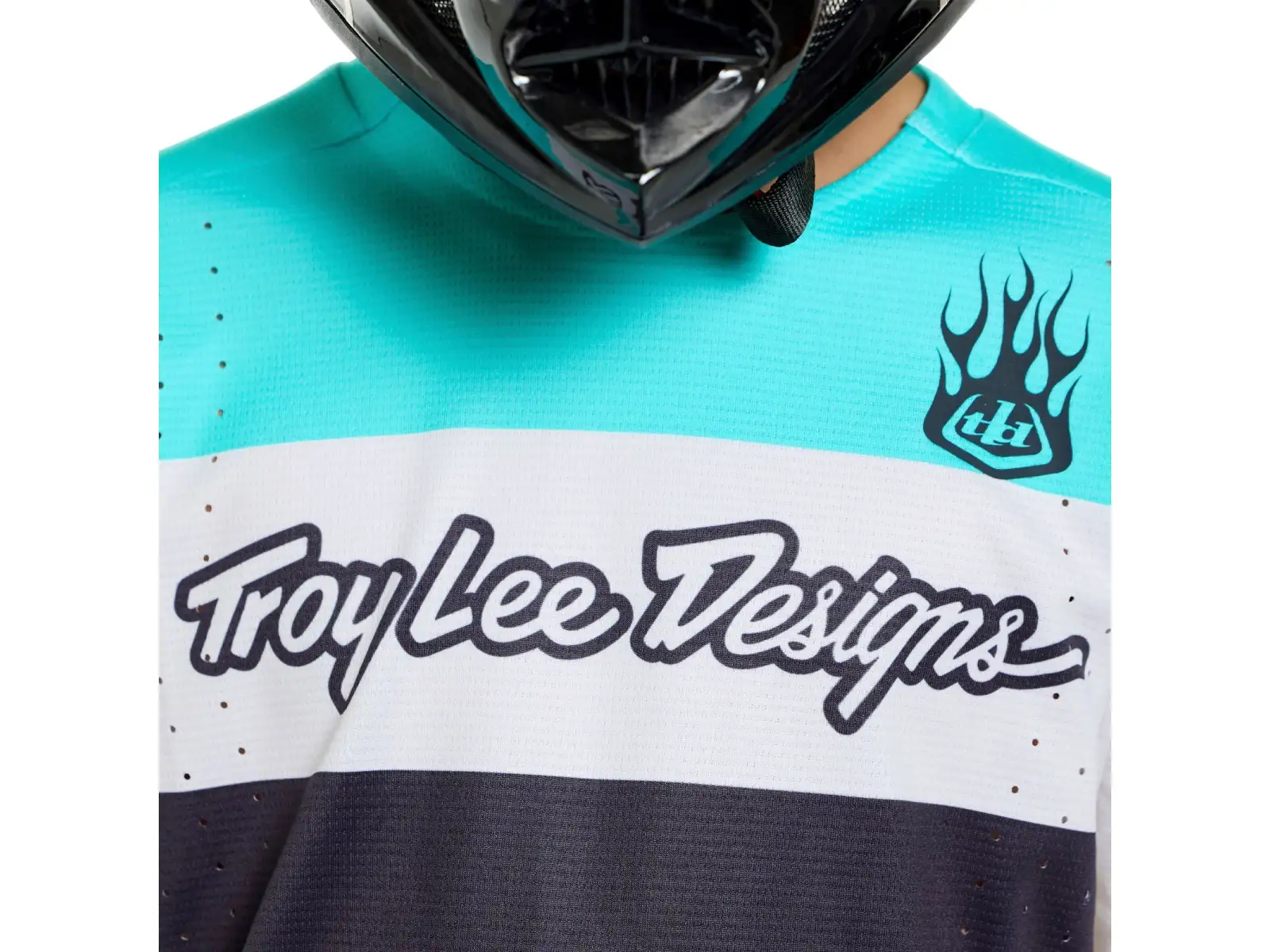 Troy Lee Designs Youth Sprint Pro Kindertrikot Langarm Yo Moto Carbon