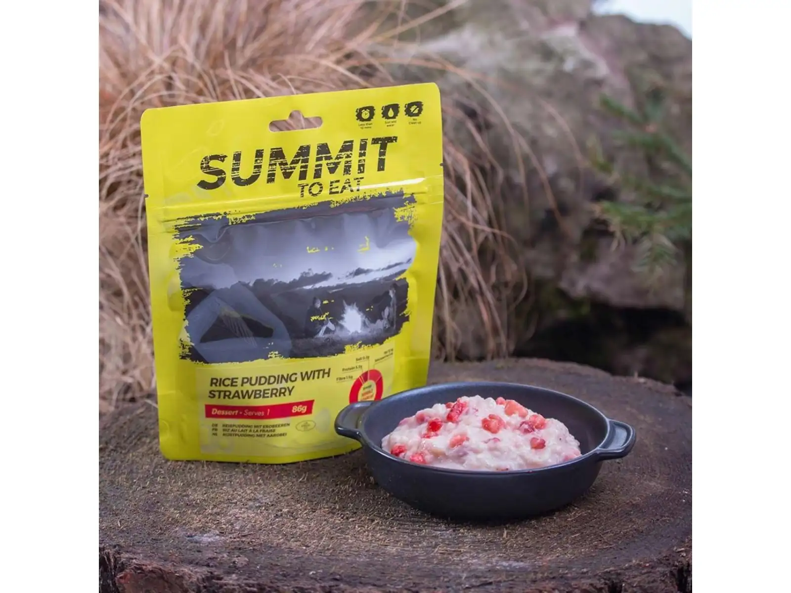 Summit To Eat dehydriertes Essen Reisauflauf mit Erdbeeren 90 g