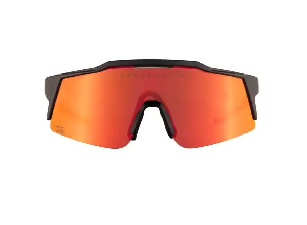 Force Nitro Junior Fahrradbrille schwarz/rot verspiegeltes Glas
