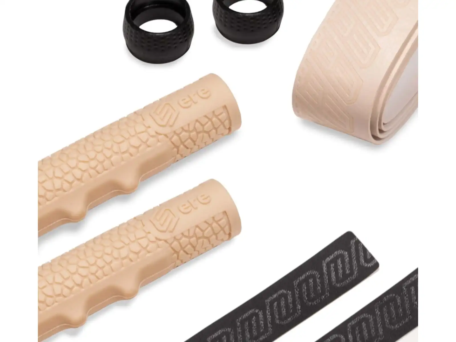 Ere Research Tenaci Handlebar Grip Gravel Set Lenkerband und Griffe Army Sand