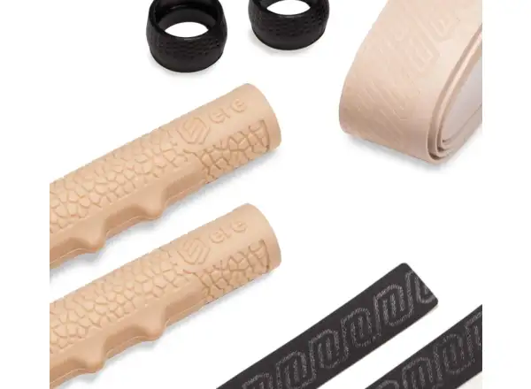 Ere Research Tenaci Handlebar Grip Gravel Set Lenkerband und Griffe Army Sand