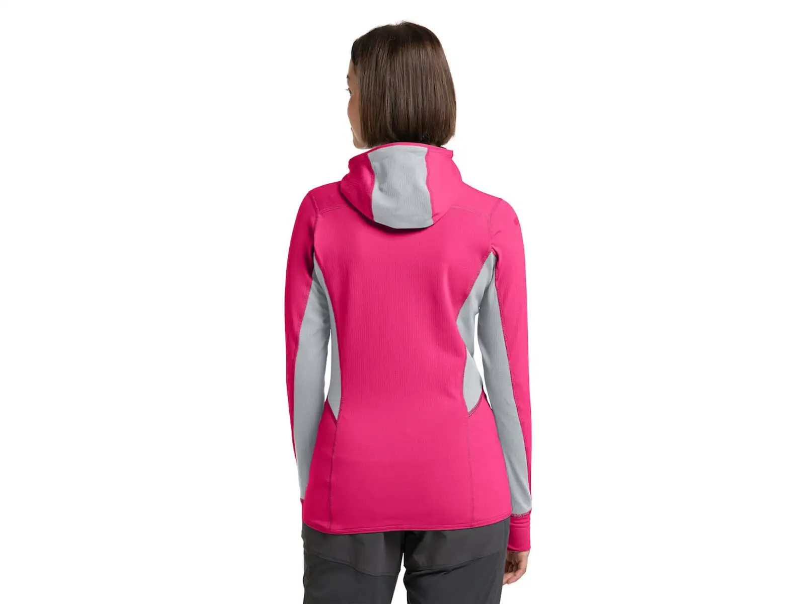 Haglöfs L.I.M. Mid Comp Hood Damen Kapuzenpullover rosa
