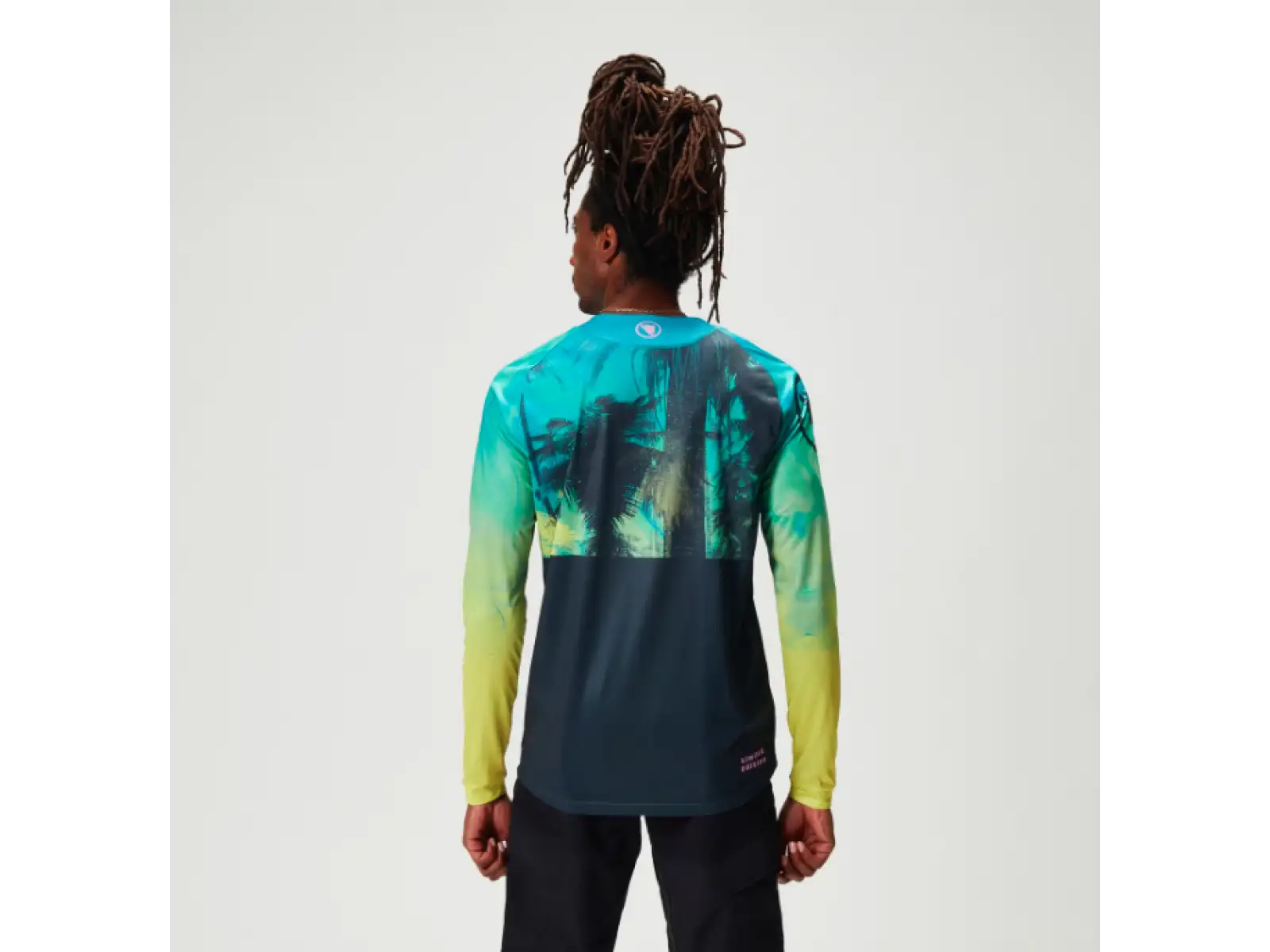 Endura Tropical Print LTD Herrentrikot Langarm Atlantic