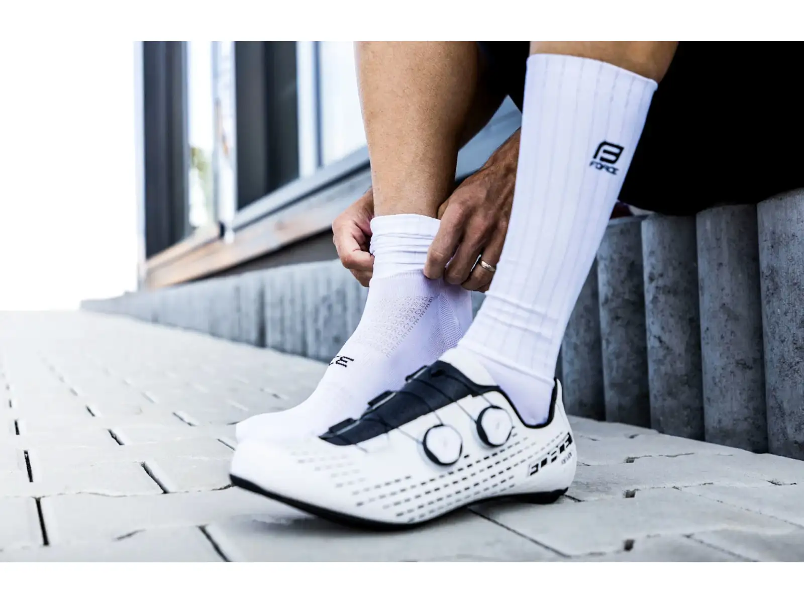 Force Hipper Radsocken weiß