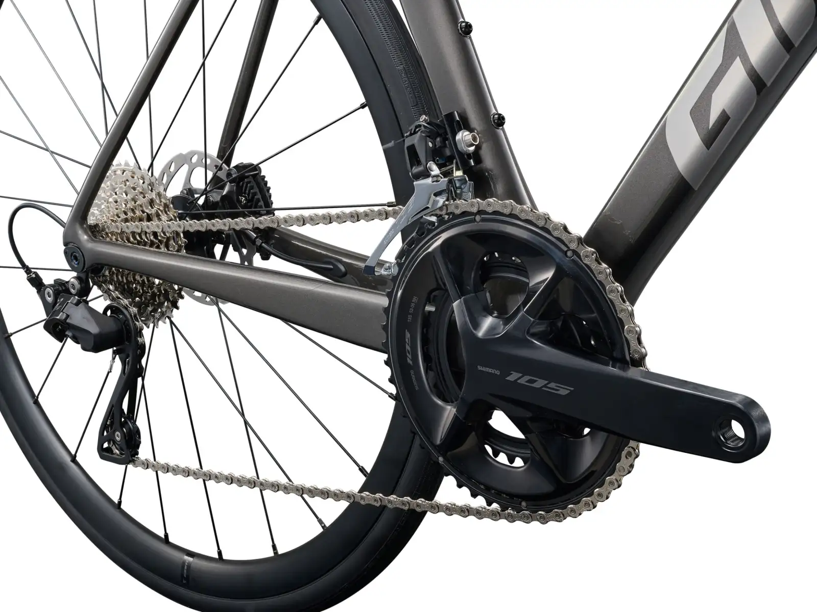 Giant TCR Advanced 2 KOM Rennrad Stealth Chrome