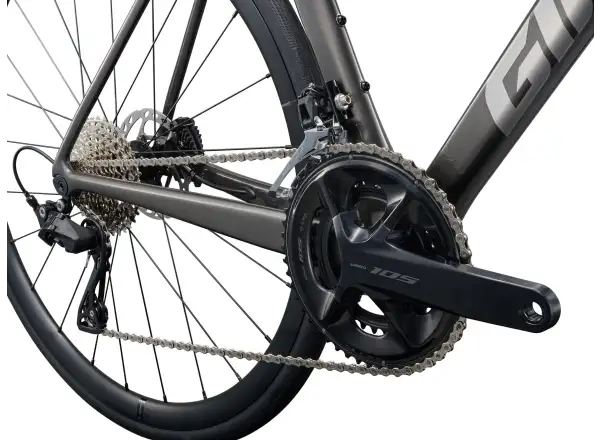 Giant TCR Advanced 2 KOM Rennrad Stealth Chrome