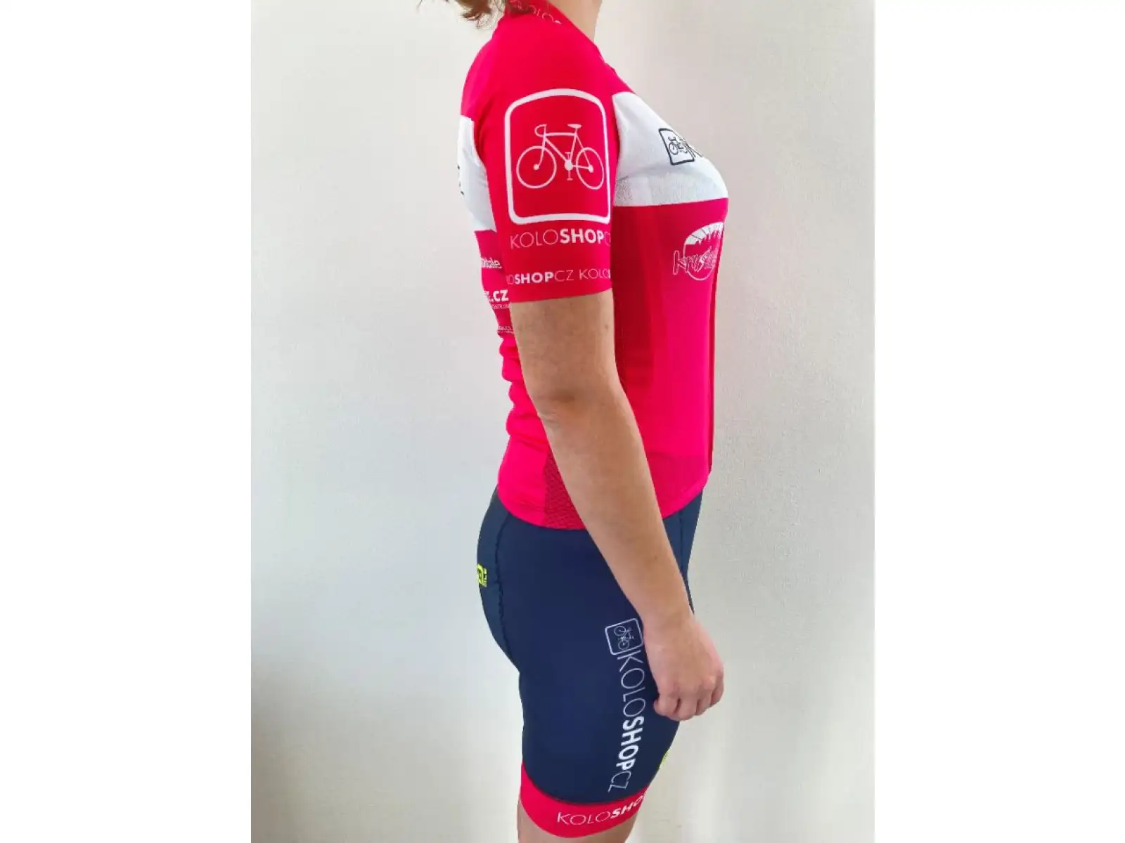 Alé Team Prime Koloshop LTD Damen-Trikot Kurzarm pink/weiß