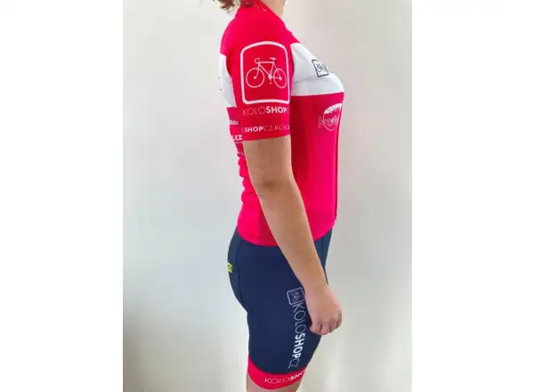 Alé Team Prime Koloshop LTD Damen-Trikot Kurzarm pink/weiß