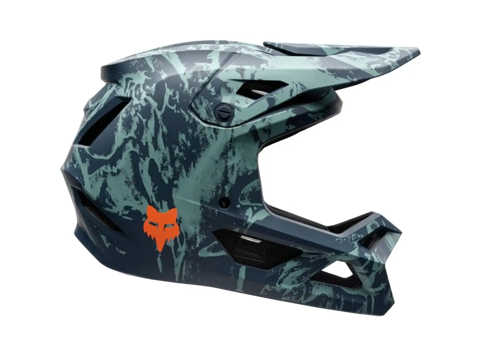 Fox Rampage Image Print Kinderhelm Arctic Blue