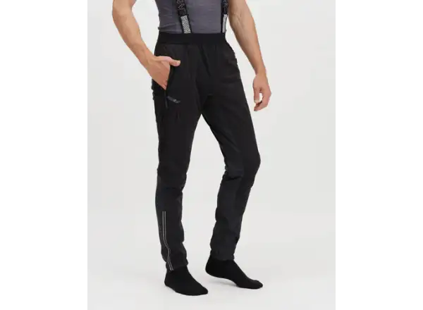 Silvini Alzaro Herrenhose mit Latz Schwarz/Wolke