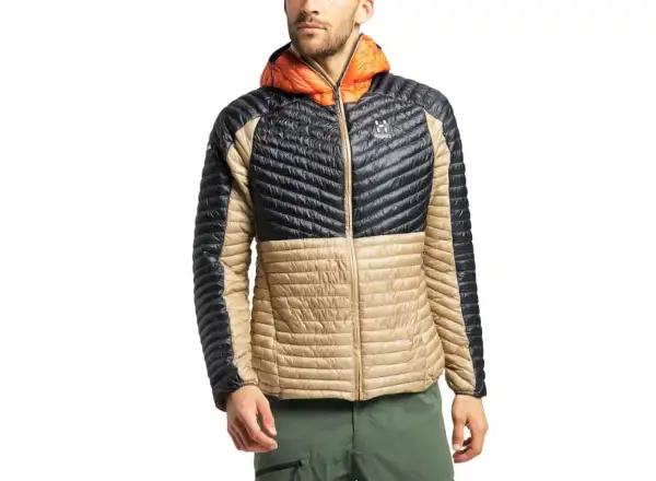 Haglöfs L.I.M Mimic Herren Kapuzenjacke Beige/Schwarz/Orange