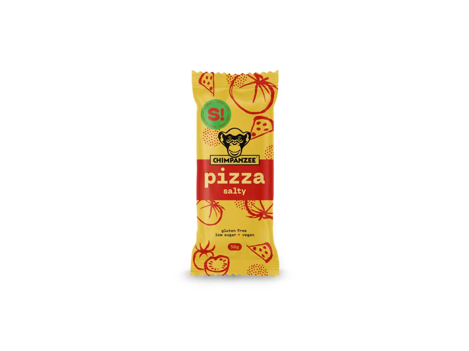 Chimpanzee Salty Bar Energieriegel Pizza 50 g