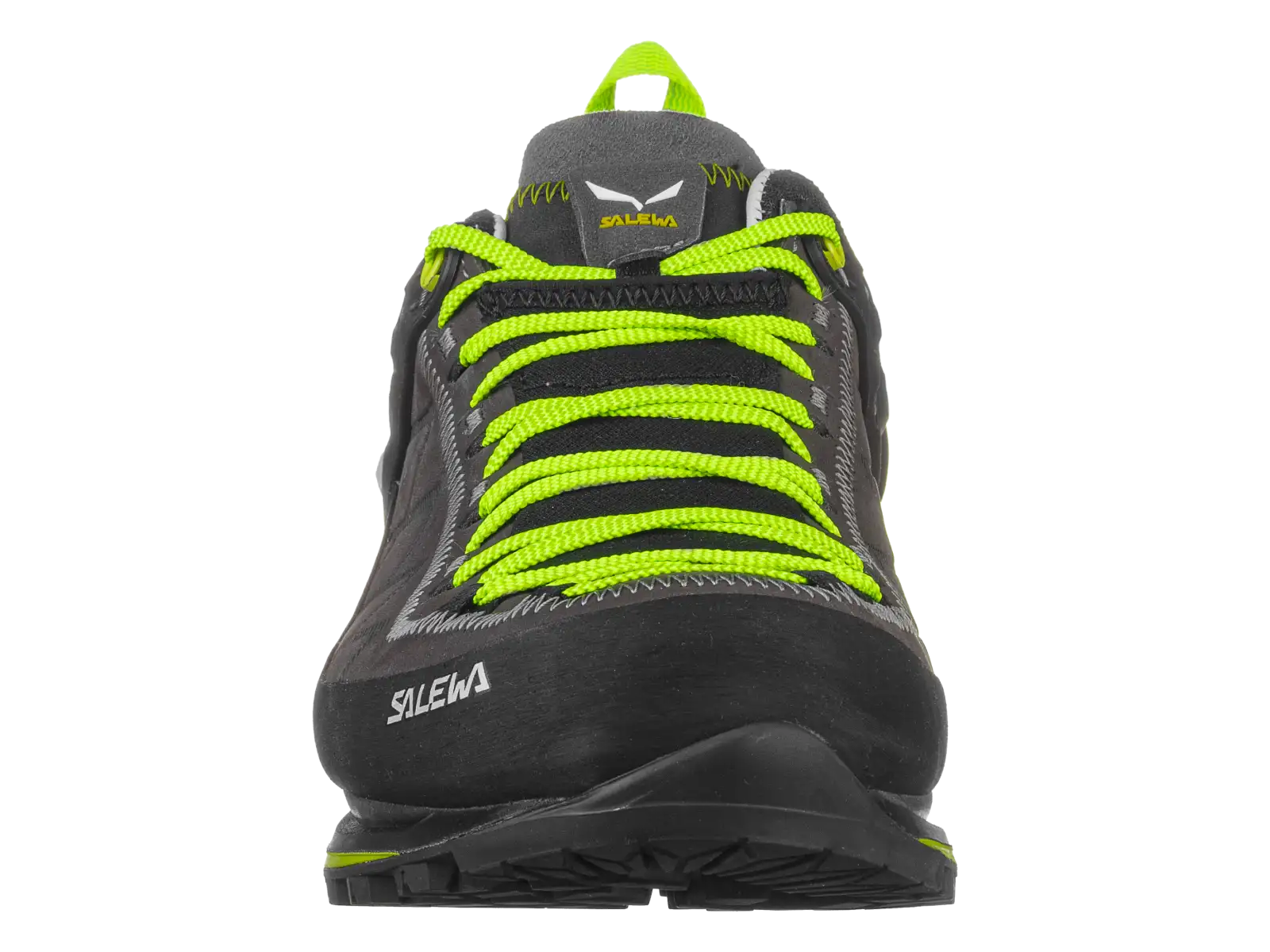 Salewa MS MTN TRAINER 2 Leather Herrenschuhe Smoked/Fluo Green