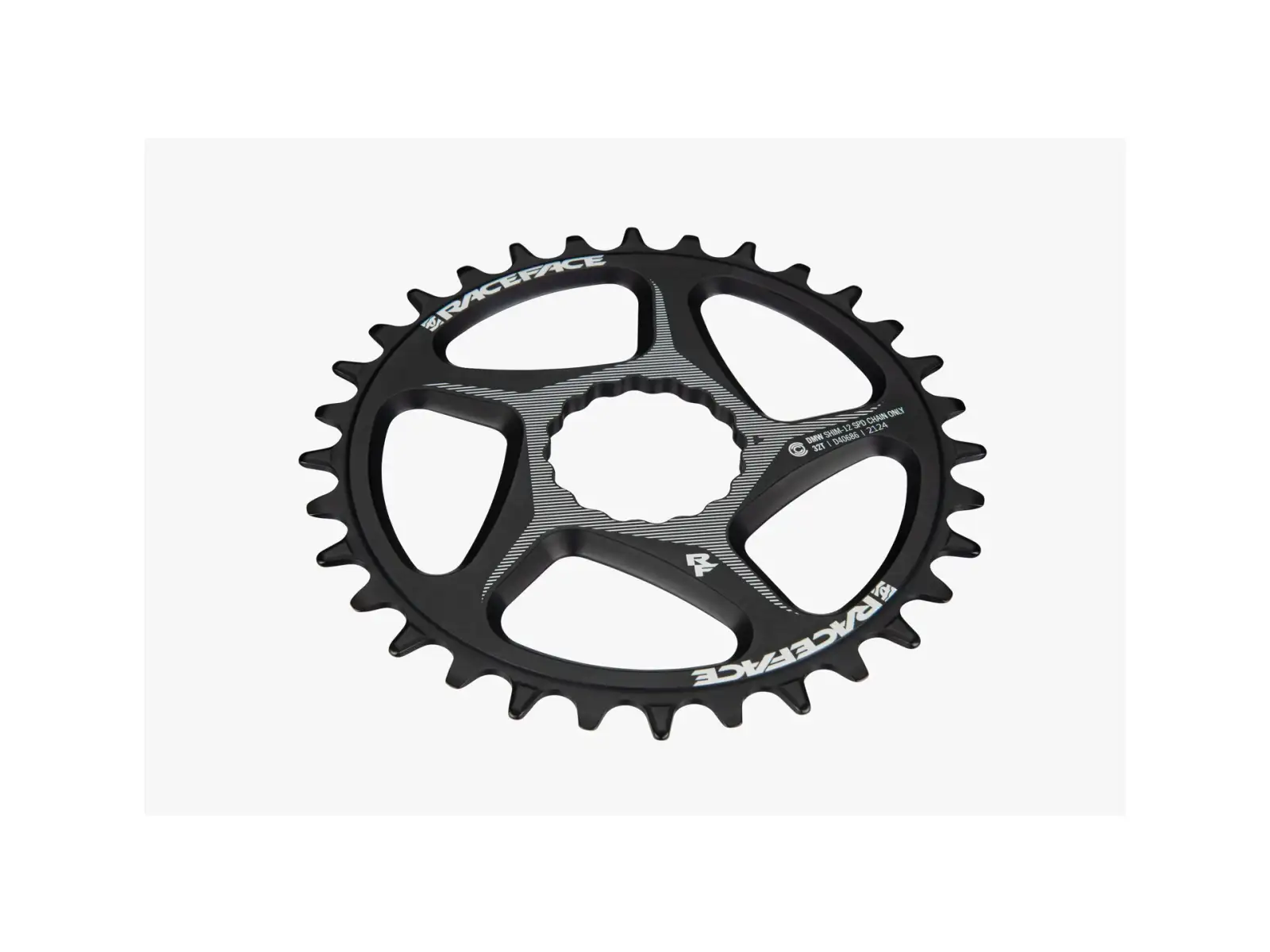 Race Face Direct Mount Wide 12sp. Kettenblatt Schwarz