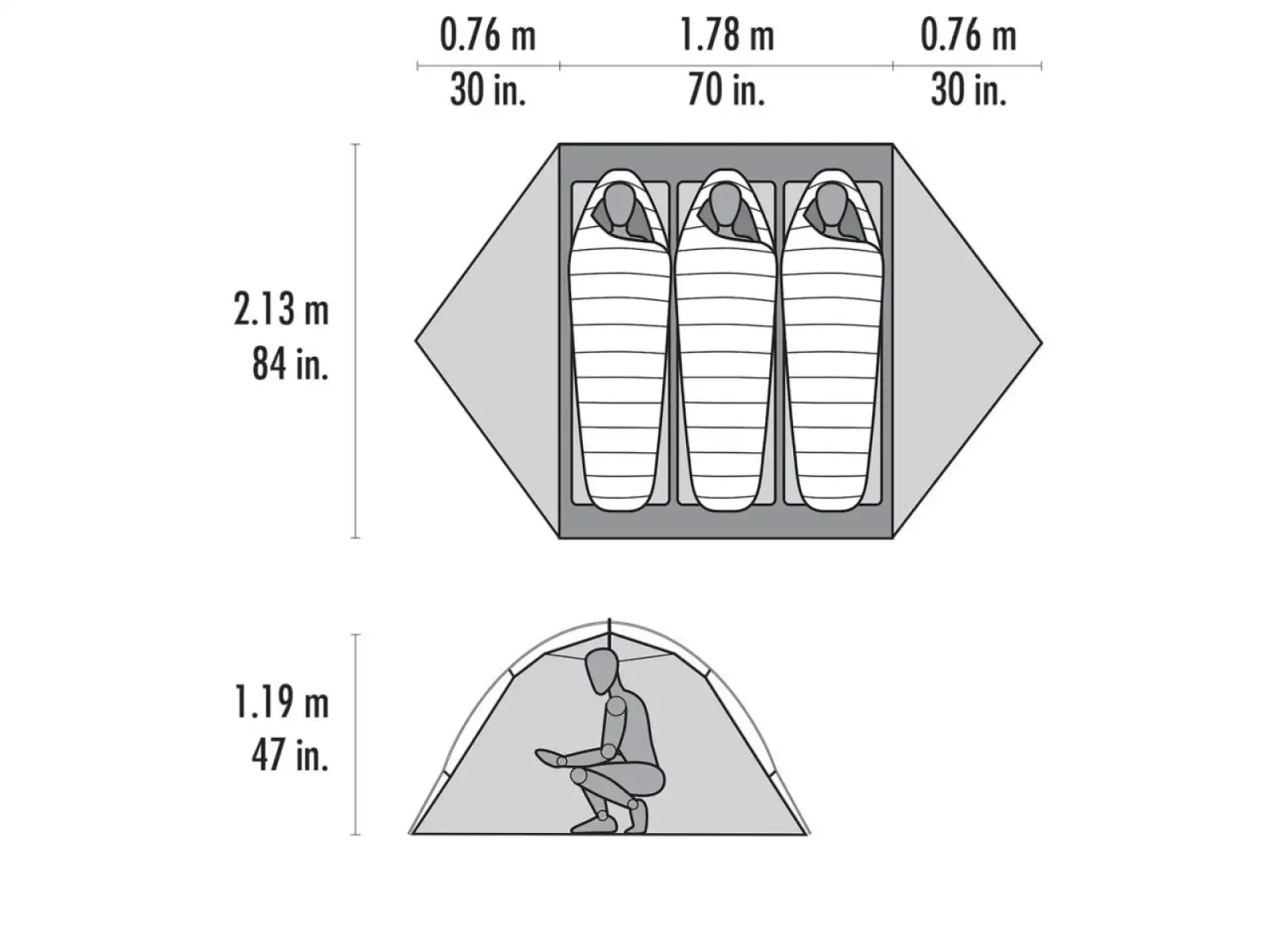 MSR Access 3 Expeditionszelt für 3 Personen