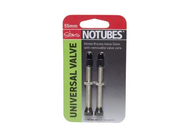 Universal Tubeless Ventile von No Tubes, 55mm lang - Paar