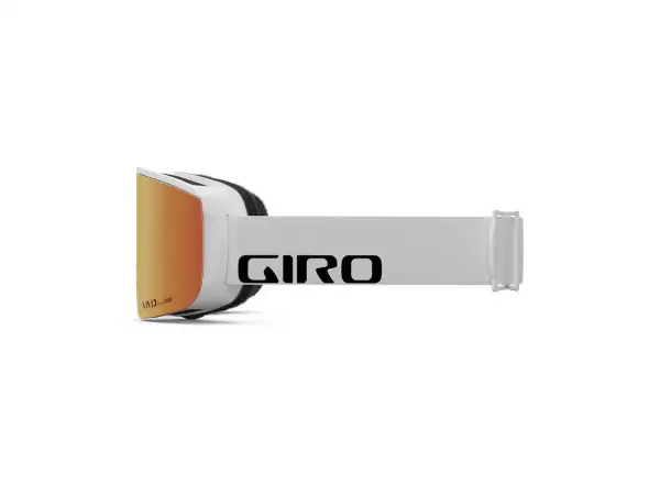 Giro Axis Skibrille für Herren White Wordmark Vivid Ember/Vivid Infrarot