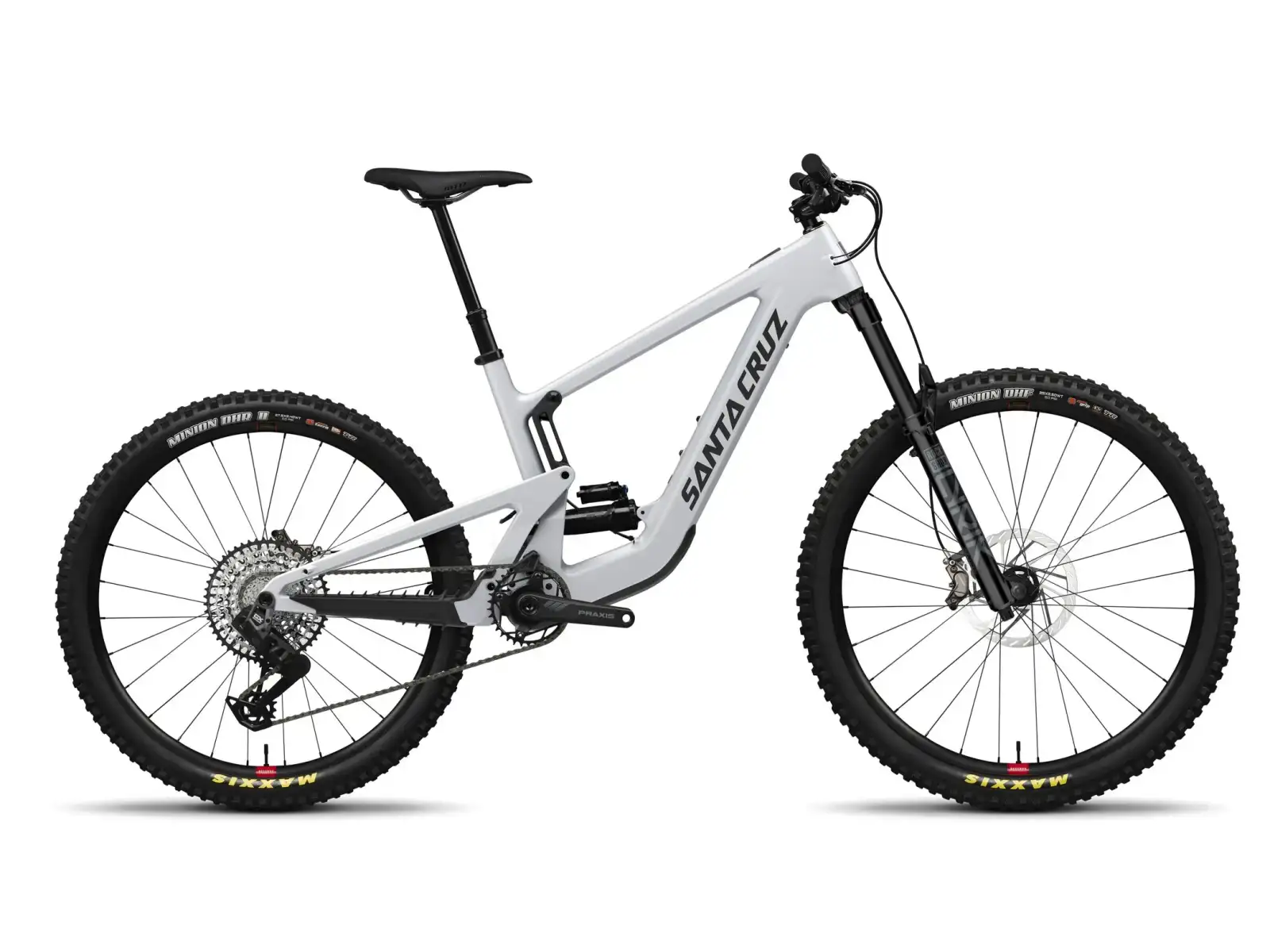 Santa Cruz Heckler SL 1 GX AXS CH Vollgefedertes E-Bike Matte Silver