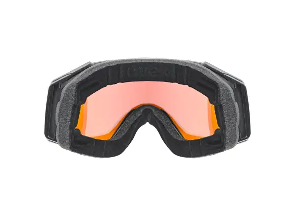 Uvex Gravity FM Skibrille black matt/rainbow - yellow