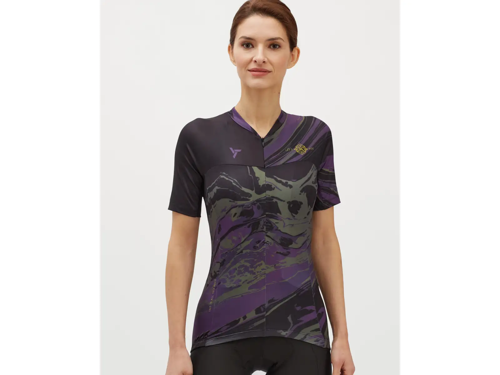 Silvini Catirina Damen Kurzarmtrikot schwarz/pflaume