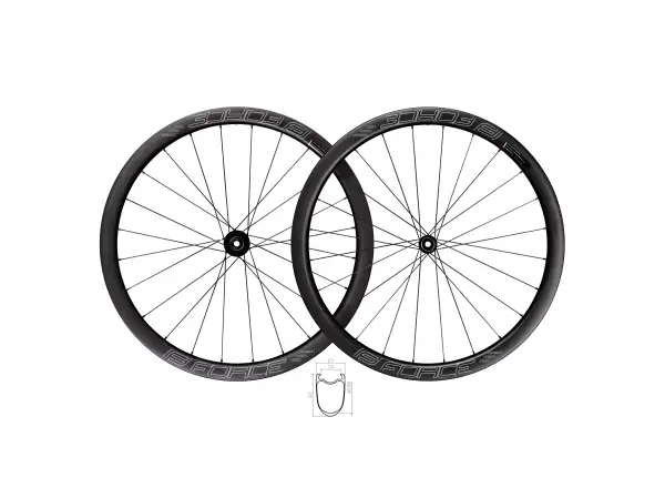Force Team SP Karbon Disc Rennrad-Laufräder Drahtreifen
