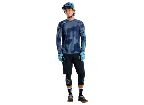 Troy Lee Designs Skyline Air Herren Trikot Langarm Flared Steel