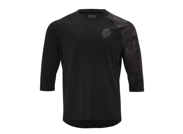 Silvini Brunello Herrentrikot mit kurzen Ärmeln Schwarz/Anthrazit.