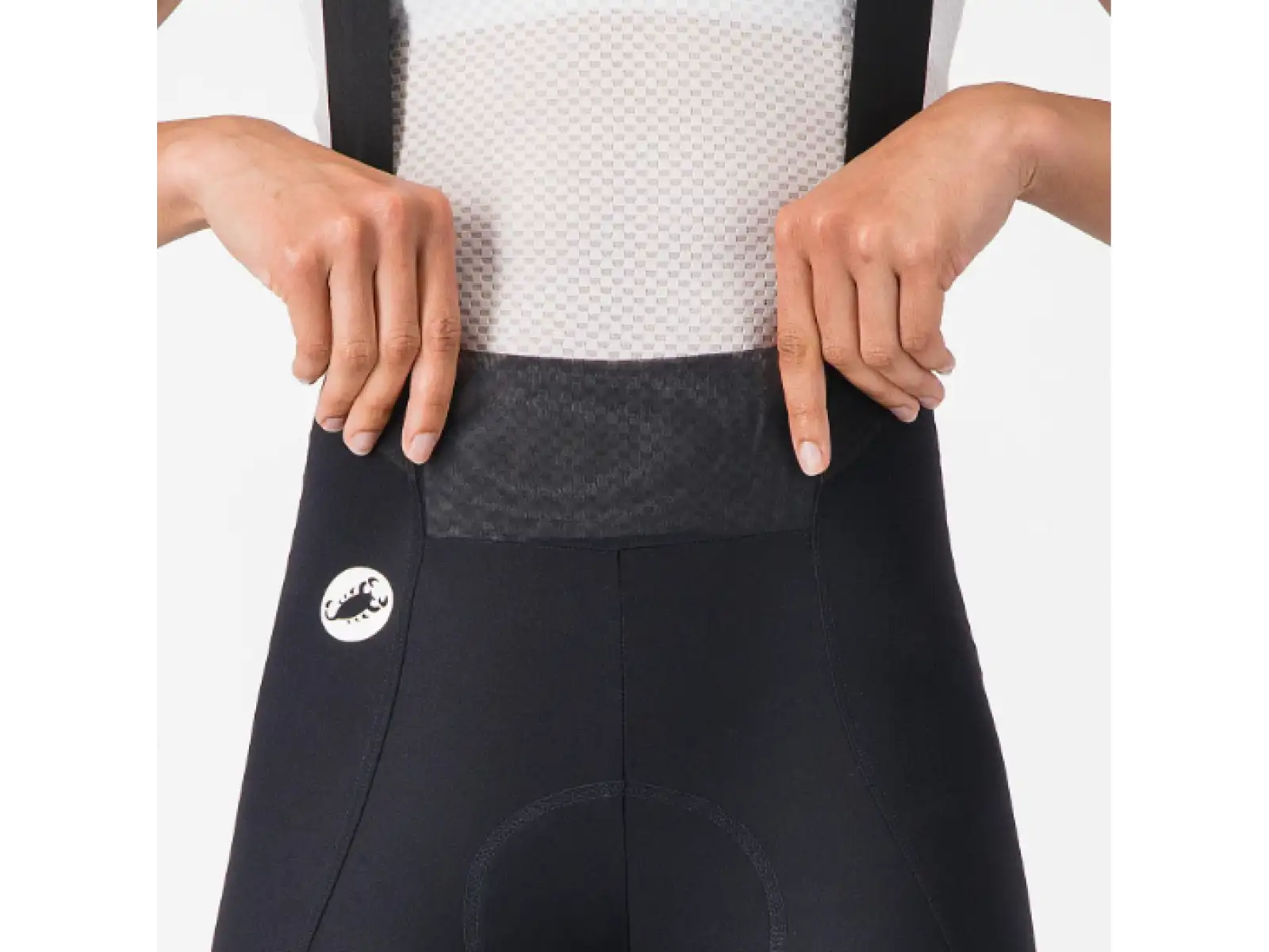 Castelli Espresso 2 W Damen-Trägerhose mit Polster und Trägern schwarz
